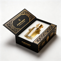 Boîte à parfum personnalisée OEM ODM, forme de livre magnétique, finition brillante avec insert en mousse pour 50 ml et 100 ml