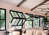 2025 Deda Fenêtre pliante verticale électrique pour balcon Fenêtre pliante automatique
