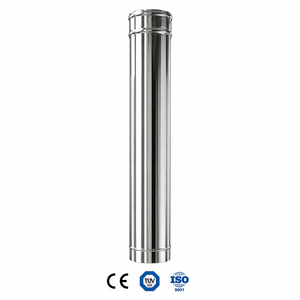 Kit de tuyau de <span class=keywords><strong>cheminée</strong></span> isolé à paroi simple en acier inoxydable sur mesure <span class=keywords><strong>150</strong></span> mm (6 po) 200 mm (8 po) pour poêle à granulés de bois - Product Image 5