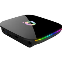 Boîtier TV Android Q+ 6K, boîte TV intelligente Quad Core avec IPTV intégré, lecteur multimédia en streaming YUTOOBE NF OTT, double WiFi