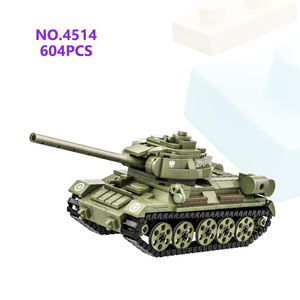 Wange 4514 T-34-85 Char d'assaut moyen en blocs de construction, modèle éducatif pour enfants, ensemble de jouets de construction, collection, cadeau, Juguetes - Product Image 1