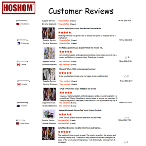 Bán Buôn Chất Lượng Cao Tùy Chỉnh Thăng Hoa Hữu Cơ Đồng Bằng In Riêng Bạn Úc 100% Bông Món Ăn Nhà Bếp Trà Khăn Cho Giáng Sinh - Product Image 6