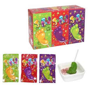 Sancks exóticos divertido nuevo dulce pie duro forma piruleta mezcla sabor a fruta saltando caramelo estallar caramelo - Product Image 3