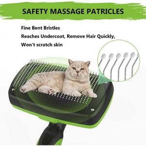 Cepillo de limpieza para perros y gatos Cepillo de pelo para mascotas para arrojar pelo largo y corto Herramienta de Aseo para gatos y perros - Product Image 3