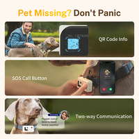 2025 Traceur GPS pour animaux de compagnie avec caméra 89.8 °   Enregistrement en temps réel, interaction vocale, collier GPS SOS pour animaux de compagnie