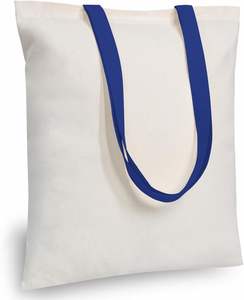 Custom Personalized Eco-Friendly Cotton Canvas Tote Shopping Bag Reusable Medium Fabric with Long Handle for Daily Use or Gift - Product Image 1