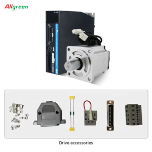 มอเตอร์ AC CNC servos 80มม. 1000W 220V 4A 3.2N M 3000รอบต่อนาทีเซอร์โว17bit ชุดไดร์เวอร์มอเตอร์80M03230B + LC10P-1000 - Product Image 1