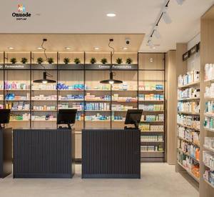 ตู้โชว์เครื่องประดับทันสมัย ทำจาก MDF และสแตนเลส เป็นมิตรกับสิ่งแวดล้อม รีไซเคิลได้ พร้อมไฟ LED สีขาวทอง สำหรับห้างสรรพสินค้า - Product Image 3