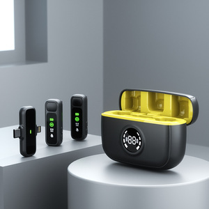K30 Wireless Clip On Microphone With Digital Display For Vlog And Live Streaming 1 To 2 Channel - Product Image 3