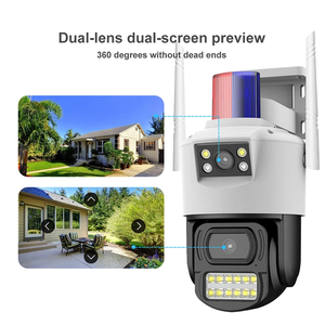 Cámara de Seguridad <span class=keywords><strong>4G</strong></span> con SIM, Exterior, 4MP, Doble Lente, 360 Grados, PTZ, Inalámbrica, WiFi, CCTV con Audio Bidireccional para el Hogar - Product Image 2