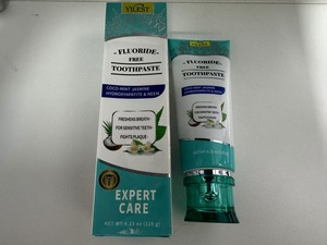YILEST <span class=keywords><strong>Dentifrice</strong></span> à la menthe et à la noix de coco sans fluor 120g Nettoyage des <span class=keywords><strong>dents</strong></span> Renforcement Blanchiment - Product Image 6