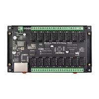 Módulo de Relé Ethernet de 16 Canales, Protocolo Modbus RTU/TCP, Comunicación por Puerto Ethernet, Alimentación PoE, Chipset Estándar