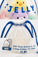 Sacs à cordon de Noël très demandés, personnalisables avec logo, en PVC transparent, pour cadeaux de fêtes, bonbons, jouets en peluche, pour machines à griffes et jeux d'arcade, en gros