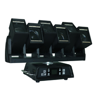 Barre de lumière LED mobile à tête pivotante à 360°, 6*60W RGBW 4-en-1, faisceau et wash, pour DJ, mariage, concert, éclairage de scène