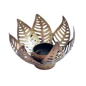 Elegante Portavelas de Loto Jaali, Soporte para Velas Hecho a Mano para el Festival Diwali, Decoración del Hogar y Centro de Mesa - Product Image 5