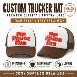 High Quality Custom Puff Print Logo OTTO Style Foam Trucker Hat OEM Low MOQ 5 Panel Mesh Back <b>Snapback</b> <b>Cap</b> For Men Streetwear - Product Image 1
