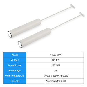Système d'éclairage sur <span class=keywords><strong>rail</strong></span> <span class=keywords><strong>magnétique</strong></span> moderne en aluminium blanc TmallGenie LED dimmable avec <span class=keywords><strong>rail</strong></span> <span class=keywords><strong>magnétique</strong></span> ultra fin - Product Image 2