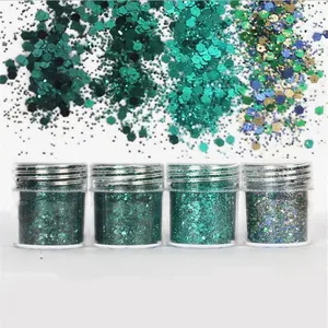 Groothandel Chunky Holografische Polyester Craft Decoratie Glitter Poeder Bulk Glitter Gebruikt Voor Tumbler Ambachten