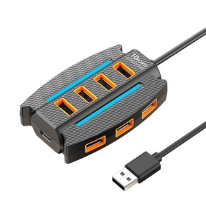 <span class=keywords><strong>USBhub</strong></span> USB 2.0 Fuente de alimentación externa de 10 puertos con luz ambiental - Product Image 5