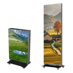 Écran d'affichage LED P2.5 numérique sur pied en aluminium pour affiches intérieures – Publicité - Product Image 1