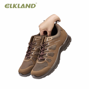 Nuevos Zapatos de Senderismo Transpirables y Cómodos para Hombre, Color Marrón, Punta Redonda, Forro de Malla, Suela de Goma, Entresuela de EVA, para Uso en Exteriores - Product Image 1