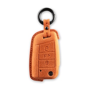   Funda para llave de coche, juego completo de llaves para Sagitar, Touareg X, <span class=keywords><strong>Bora</strong></span>, Touareg, Lavida, Exploring, Yue, Maiteng, con hebilla de piel abatible - Product Image 1