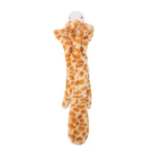 Qbellpet Wholesale Custom Tiger Zebra GiraffePlush Pet Toy Dog Smart Toy Soft Squeaky Dog Chewable Toys