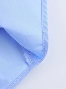 Nouveautés Printemps 2025 – <span class=keywords><strong>Blouse</strong></span> décontractée en mousseline de soie confortable pour femme, à manches longues, boutonnée, col à revers, style vintage uni - Product Image 4