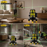 Niveau laser autonivelant Guangchen Green Beam pour la pose de carreaux muraux, de sols et la construction de plafonds
