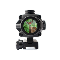Lunette de chasse verte en fibre de verre véritable avec réglage de la dioptrie, grossissement 4x