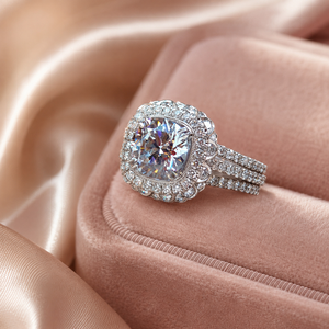 Anello Nuziale in Zircone per Donne, Elegante Gioiello Scintillante alla Moda - Product Image 6
