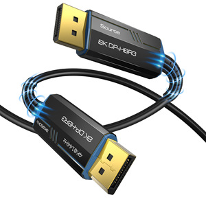 DP à DP 1.4 8K 60Hz 4K <span class=keywords><strong>144Hz</strong></span> <span class=keywords><strong>Câble</strong></span> d'affichage d'ordinateur TV <span class=keywords><strong>Displayport</strong></span> <span class=keywords><strong>HDMI</strong></span> <span class=keywords><strong>Câble</strong></span> à fibre optique - Product Image 1