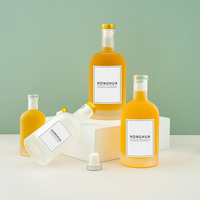 Bouteilles Roll-On en Verre Dépoli Rond en Gros pour Vodka et Spiritueux, Capacités de 100ml à 1000ml