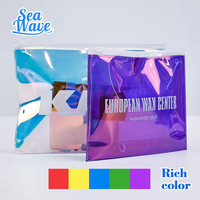 Pochette en PVC avec fermeture éclair personnalisé petit sac à fermeture éclair en plastique pvc pour l'emballage de bijoux en tissu transparent rose sac pochette à fermeture éclair