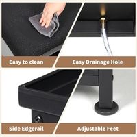 Support de base de plate-forme de laveuse-sécheuse sur piédestal robuste de 29 \ "support universel pour panier à linge étagère tuyau de vidange intégré