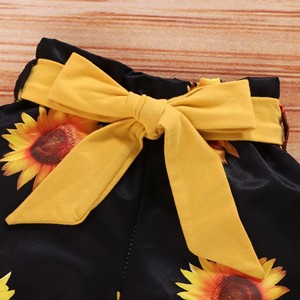 Nouveaux arrivages : Ensemble été adorable pour bébé fille, combinaison à manches courtes + pantalon + bandeau, 3 pièces, en coton. - Product Image 6