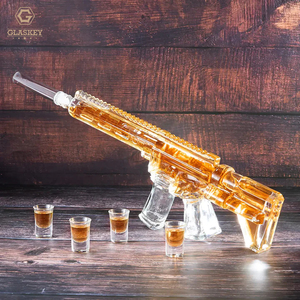 Juego de decantador de whisky AR15 de 22oz con 4 vasos de chupito de 1Oz, accesorio para fiesta, decantador de pistola con gafas, Regalos divertidos para mí - Product Image 5
