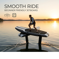 DDP DutyFree IP68 Efoil Hydrofoil Sports nautiques 8000W 45KMH Planche à foil grise mate Télécommande sans fil Planche de surf