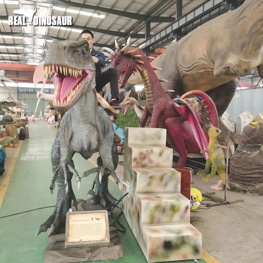 アトラクションのための恐竜アミューズメントライドアニマトロニック恐竜ライド