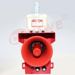 Sirena de alarma de luz y sonido de señal estroboscópica LED ajustable de volumen para camión de construcción grúa Industrial carretilla elevadora - Product Image 2