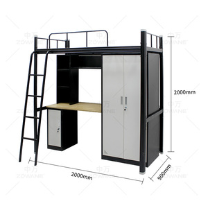 Vente en gros <span class=keywords><strong>de</strong></span> <span class=keywords><strong>table</strong></span> d'étude pour dortoir armoire fer acier rangement garçons filles adolescents enfants métal <span class=keywords><strong>lit</strong></span> superposé pour enfants avec bureau - Product Image 5