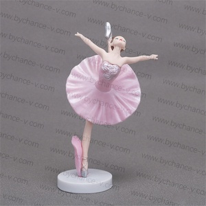 Filles voitures tableau de bord jouets <span class=keywords><strong>danseuse</strong></span> de ballet petite idée cadeau mini <span class=keywords><strong>ballerine</strong></span> en plastique figure jouet ensemble pour gâteau toppers 5.5'' - Product Image 5