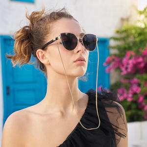 Lunettes de soleil œil-de-chat DG-2009 pour femmes, protection UV400, monture dorée, gris rose, style Instagram - Product Image 3