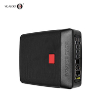 Subwoofer de voiture fin 68NANO 6x8 pouces 600W RMS, alimentation active, 12Vdc, 90dB SPL max, batterie rechargeable, télécommande, mono