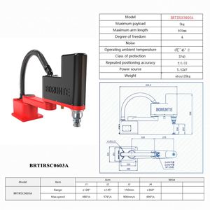 Robot Industrial Automático Pequeño de 4 Ejes BORUNTE BRTIRSC0603A, Brazo Robótico de 600 mm de Longitud para Encolar - Product Image 2