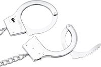 BDSM - Plug anal avec menottes métalliques verrouillables - Ensemble de restraints en acier inoxydable pour poignets - Jouets sexuels pour adultes - Jeux sexy pour femmes et couples