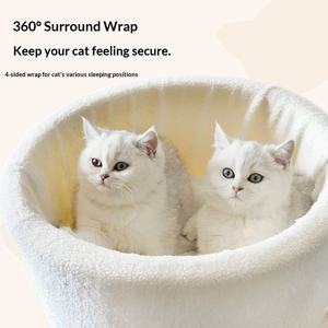 Nuovo Cuccia per Gatti Moderna, Confortevole e Divertente, Personalizzabile, a Forma di Tazza da Caffè, con Design Creativo a Cartone Animato, in Pile Corallo, Calda e di Grande Impatto Estetico - Product Image 4