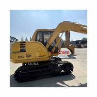Mini-excavatrice Komatsu PC56/PC55/PC60 d'occasion, prix bas, surplus du Japon, moteur, pompe, roulement - 5,6 tonnes, capacité de la cuvette de 0,35 m