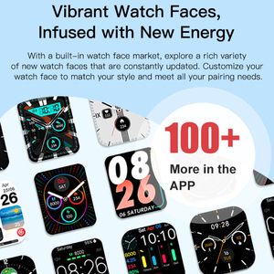 Montre connectée sportive <span class=keywords><strong>pour</strong></span> femmes P106 avec appels Bluetooth, écran AMOLED de 2,06 pouces, GPS, suivi des trajets, fréquence cardiaque, <span class=keywords><strong>oxygène</strong></span> sanguin, santé - Product Image 5
