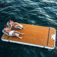 Chine Géant 10 Personne Flottant Plate-Forme De Bain Piscine Flotteurs pour Adultes Îles De Fête Gonflables avec Échelle